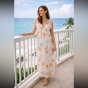 House of Harlow 1960 NWT Floral Print Lined Maxi Dress size S.